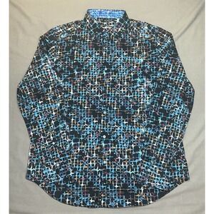 Robert Graham Arkenstone Sports Button Up Flip up Cuff Size Large Men's
